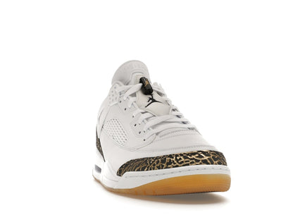 Jordan Spizike Low White Metallic Gold
