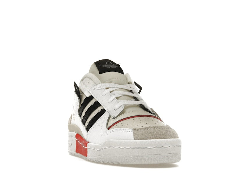 adidas Forum Exhibit Low White Vivid Red