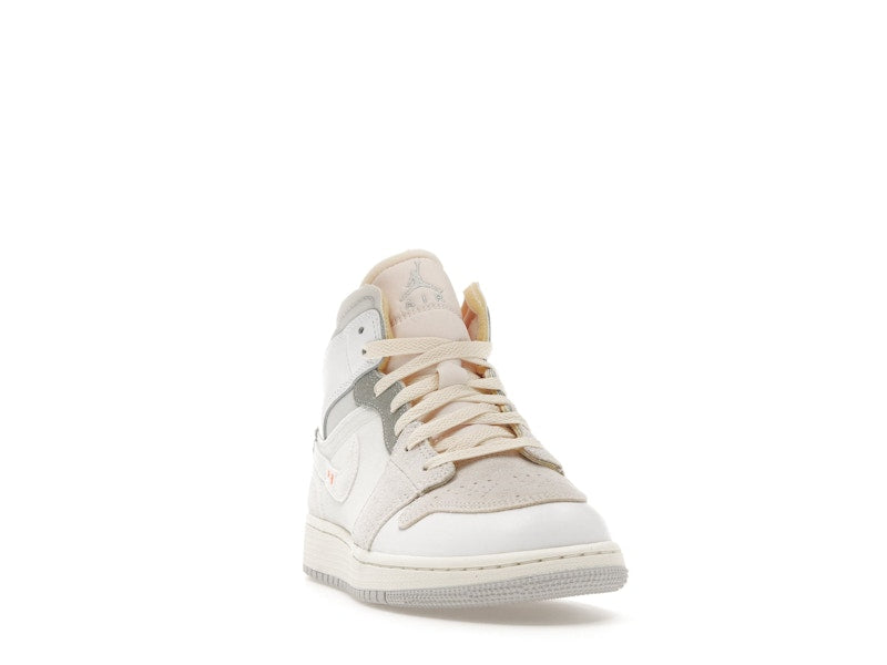 Jordan 1 Mid SE Craft Inside Out White Grey (GS)