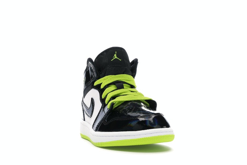Jordan 1 Mid Black Cyber Mystic Green (PS)