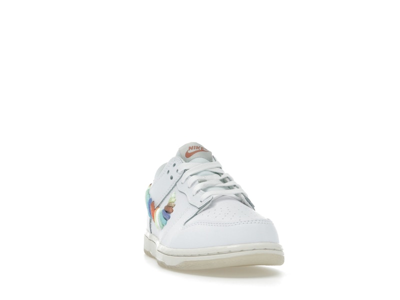 Nike Dunk Low SE Rainbow Lace Swoosh White (PS)