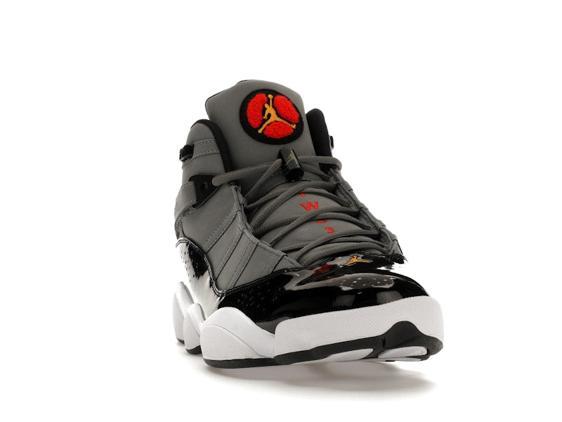 Jordan 6 Rings Smoke Grey Black Red Gold