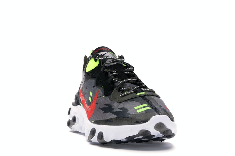 Nike React Element 87 Medium Olive Bright Crimson