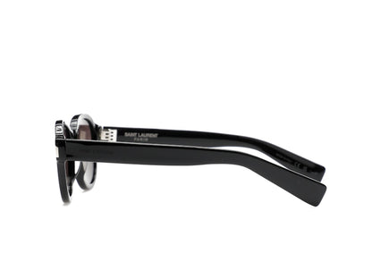 Saint Laurent Round-Frame Acetate Sunglasses Black/Black/Black (SL546-30013743-001)
