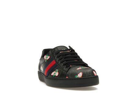 Gucci Ace Bee Print Black