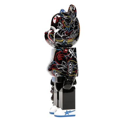 Bearbrick x BAPE Line Camo Shark 100% & 400% Set Blue/Black