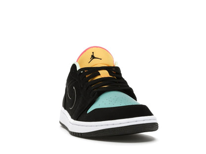 Jordan 1 Low Black Aurora Green Laser Orange