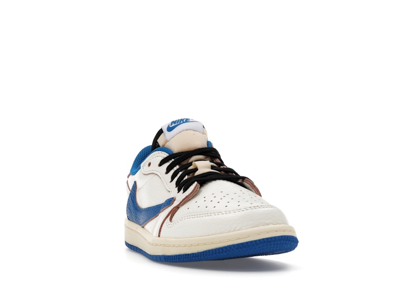 Jordan 1 Retro Low OG SP Fragment x Travis Scott Sail Military Blue (PS)