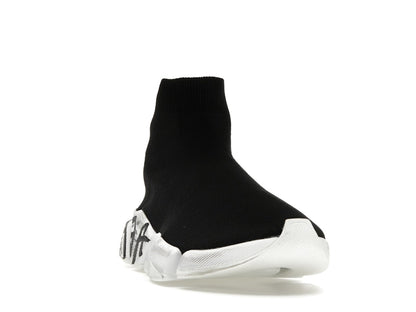 Balenciaga Speed 2.0 Graffiti Recycled Knit Black (Women's)