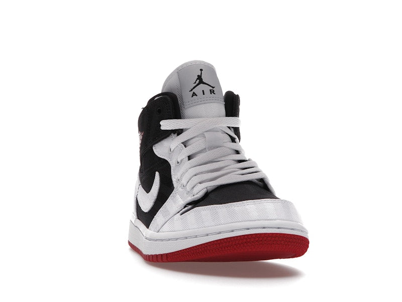 Jordan 1 Mid SE Utility Canvas White Black Gym Red (Women's)