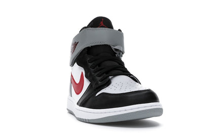 Jordan 1 High FlyEase Black Particle Grey Gym Red