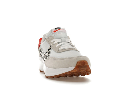 Nike Waffle Debut White Team Orange Leopard (Women's)