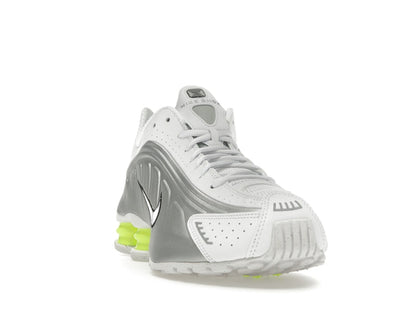 Nike Shox R4 White Metallic Silver Volt (Women's)