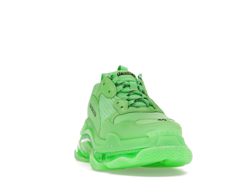 Balenciaga Triple S Soft Neon Green Clear Sole (Women's)