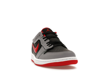 Jordan 1 Low Flyease Fire Red Cement Grey