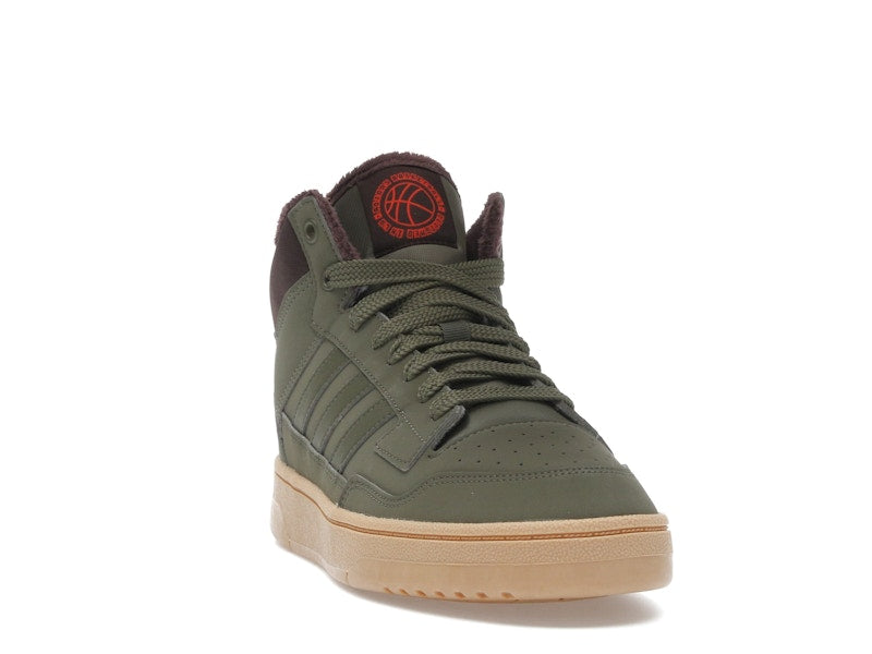 adidas Rapid Court Mid Winterized Olive Strata Shadow Brown Gum