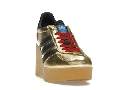 adidas x Gucci Gazelle Wedge Gold Metallic Black (Women's)