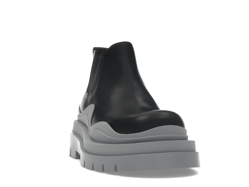 Bottega Veneta Tire Ankle Chelsea Boot Black Vapor