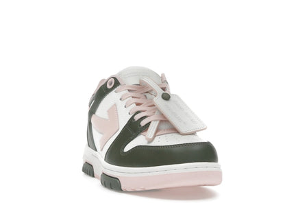 OFF-WHITE Out Of Office OOO Low Tops White Green Pink (Women's)