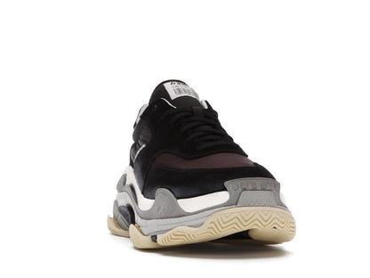 Balenciaga Triple S Black Burgundy