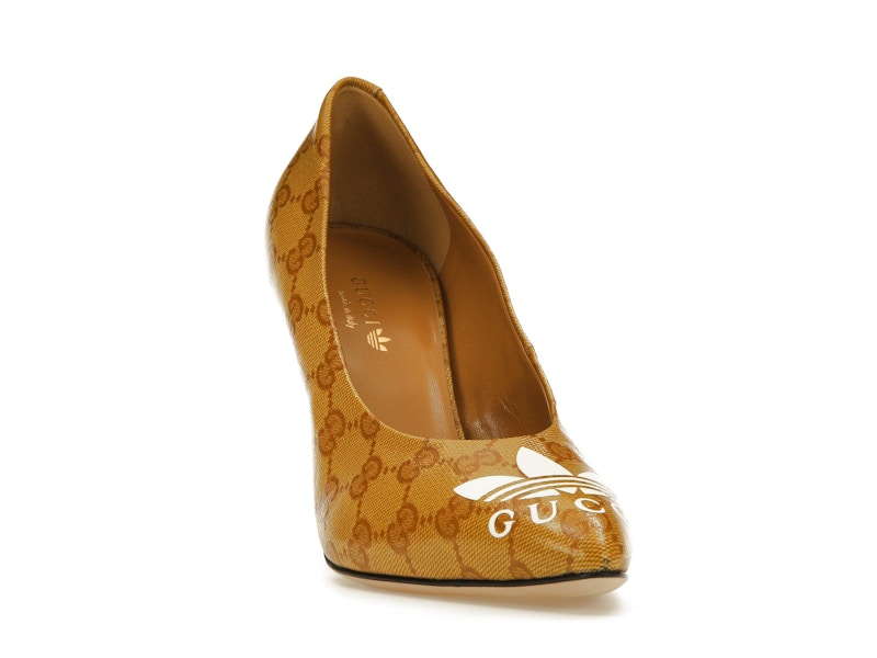 adidas x Gucci GG 95mm Pump Beige Leather