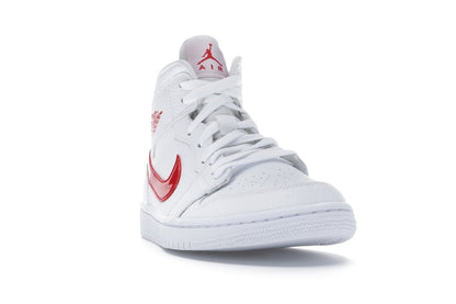 Jordan 1 Mid White University Red (Women's)