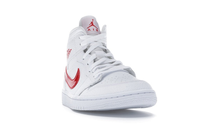 Jordan 1 Mid White University Red (Women's)