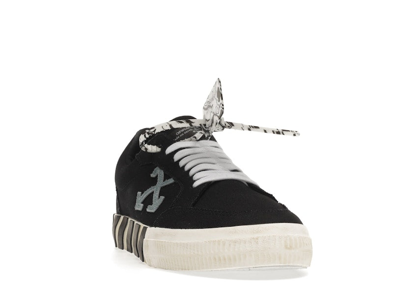 OFF-WHITE Vulc Low Black Light Blue Arrow