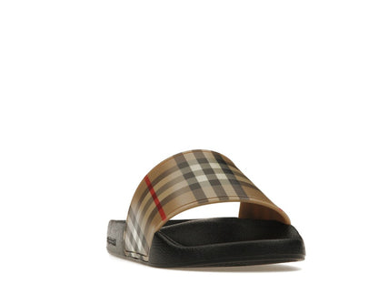 Burberry Check Print Slides Archive Beige (Women's)
