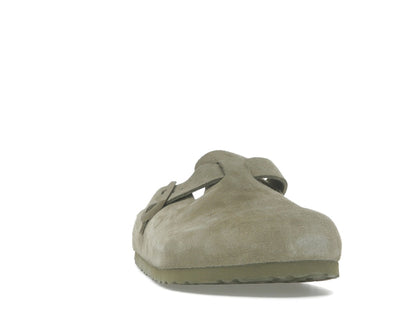 Birkenstock Boston Suede Faded Khaki
