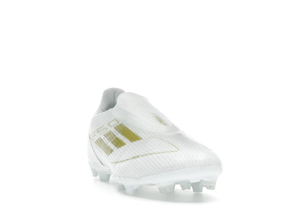 adidas F50 League Laceless Firm/Multi-Ground Cloud White Gold Metallic