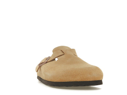Birkenstock Boston Suede Latte Cream