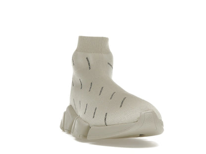 Balenciaga All Over Logo Speed 2.0 Beige