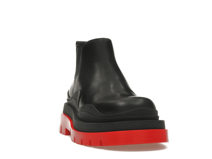 Bottega Veneta Tire Ankle Chelsea Boot Black Red (Women's)