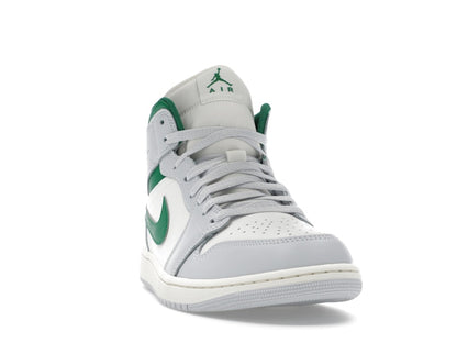 Jordan 1 Mid White Pure Platinum Pine Green