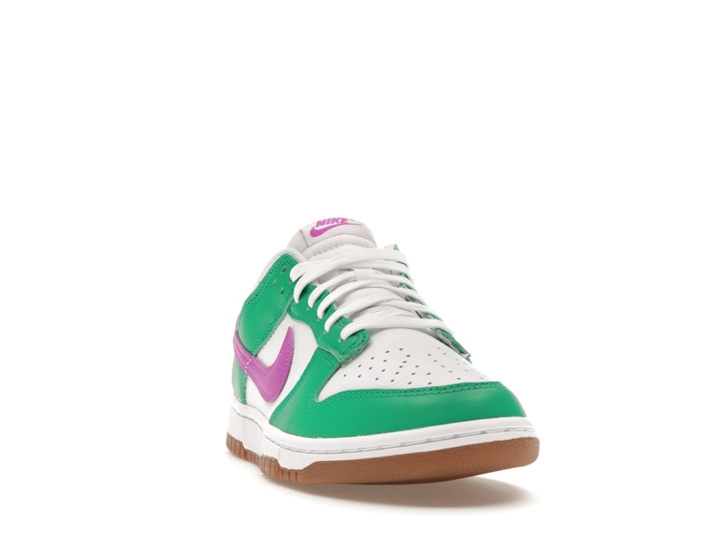 Nike Dunk Low White Stadium Green Fuchsia (Women's)