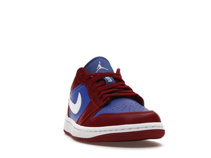 Jordan 1 Low Pomegranate Medium Blue (Women's)
