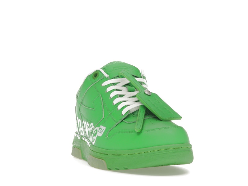 OFF-WHITE Out Of Office OOO Low Tops Green White