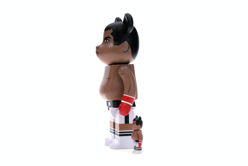 Bearbrick Muhammad Ali 100% & 400% Set Brown