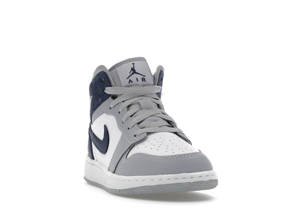 Jordan 1 Mid Wolf Grey Midnight Navy (GS)