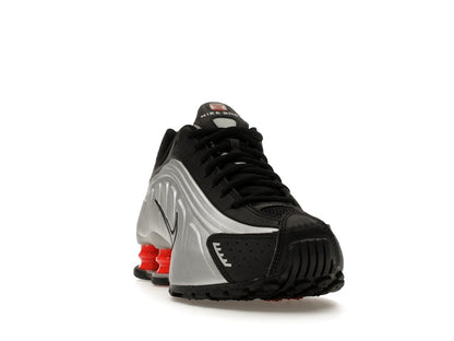Nike Shox R4 Metallic Silver Black Picante Red (GS)