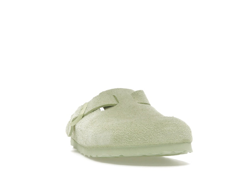 Birkenstock Boston Suede Faded Lime
