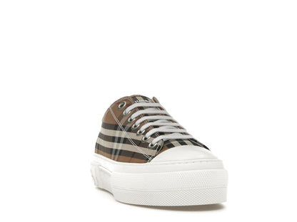 Burberry Vintage Check Cotton Sneakers Birch Brown