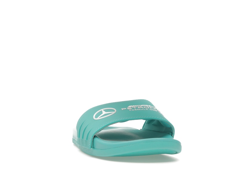adidas Adilette Comfort Slides Mercedes-AMG Petronas Formula One Team Semi Mint Rush