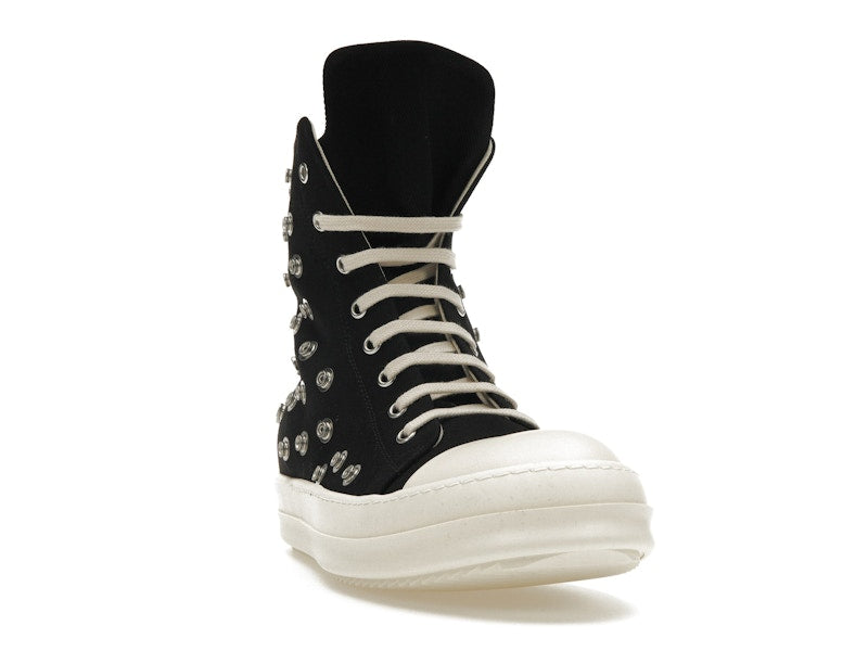 Rick Owens DRKSHDW Sneaks Studded Eyelets Black Milk