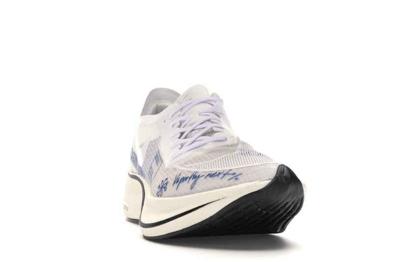 Nike ZoomX Vaporfly Next% Blue Ribbon Sports White