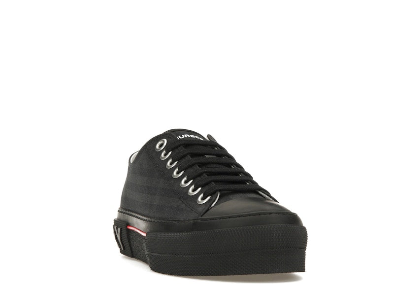 Burberry Vintage Check Canvas Low-Top Sneaker Dark Charcoal