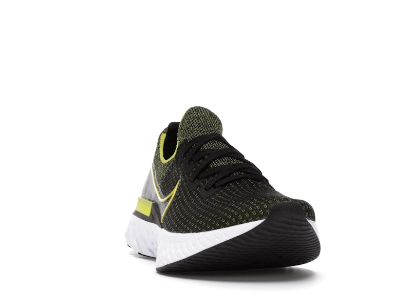 Nike React Infinity Run Flyknit Black Sonic Yellow