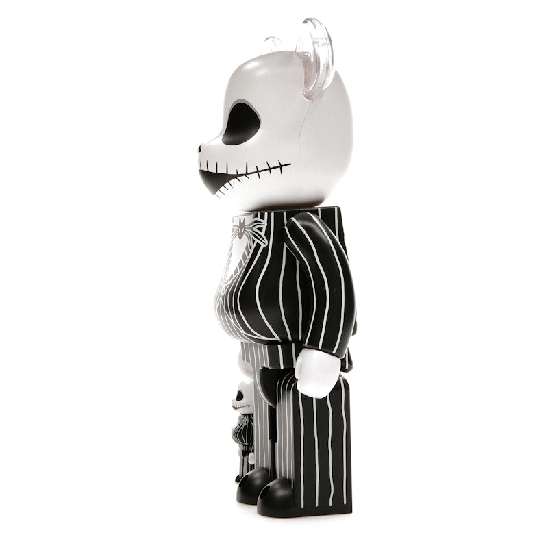 Bearbrick x Disney Tim Burton's The Nightmare Before Christmas Jack Skellington 100% & 400% Set