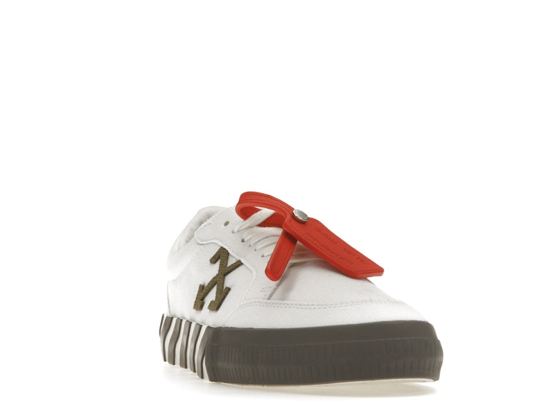 OFF-WHITE Vulcanized Low White Khaki Canvas
